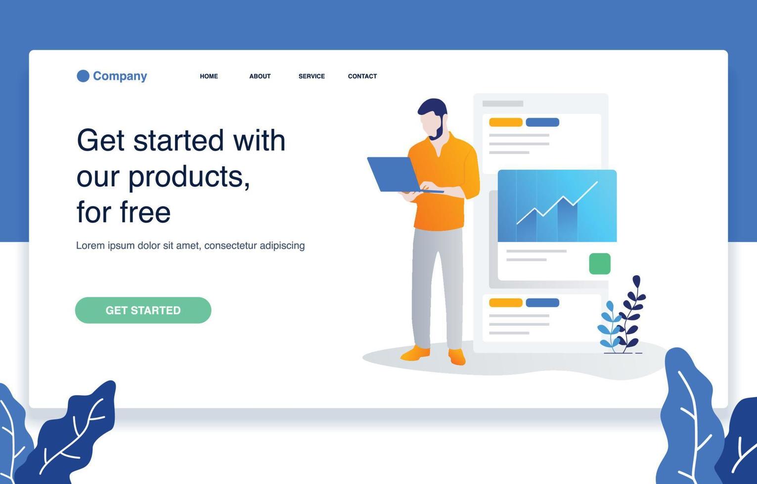 Illustration of a builder assembling an online store dashboard